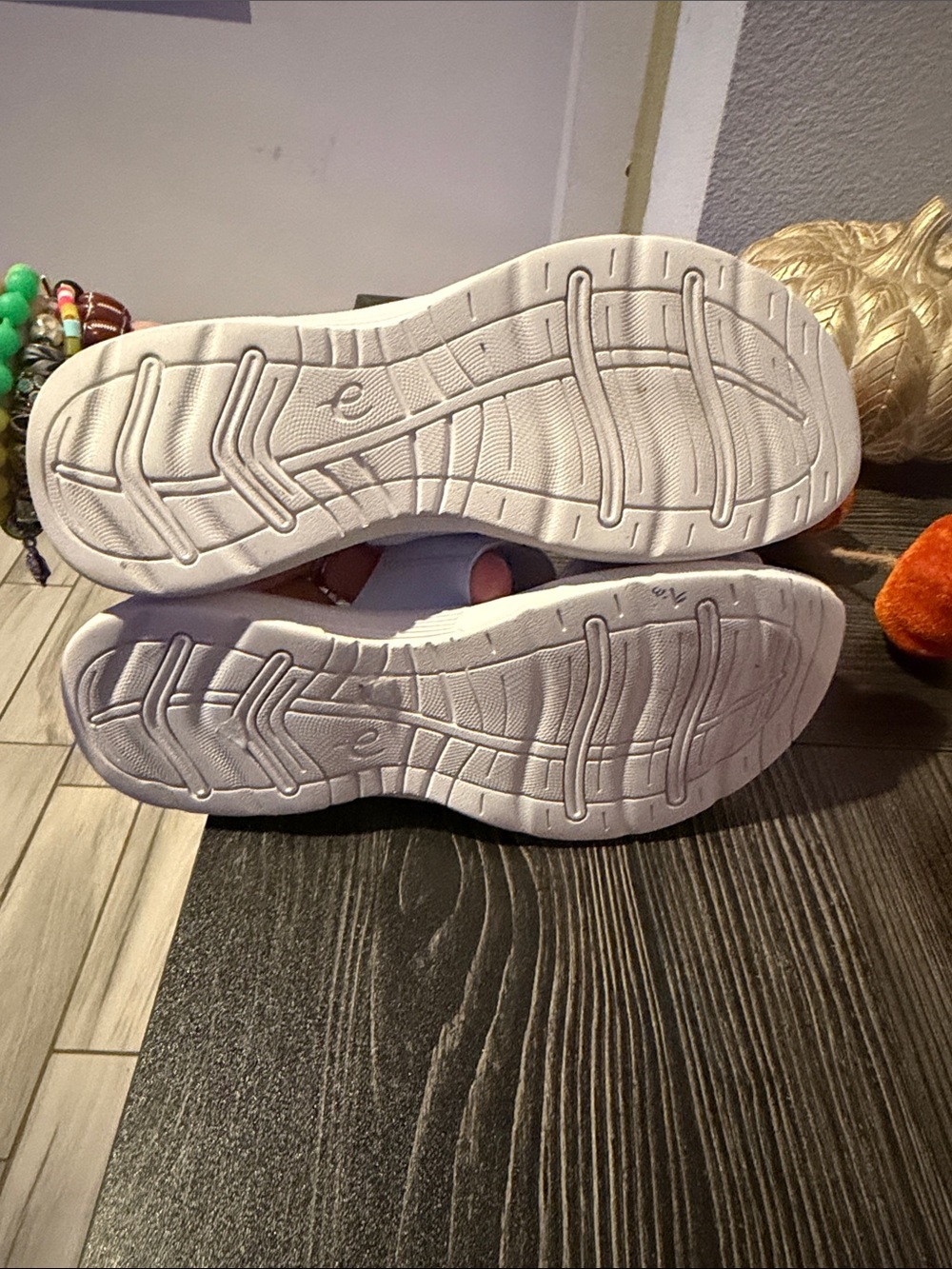 Easy Spirit X Denise Austin Slide Sandals with Pale Pastel Print - Picture 4 of 6